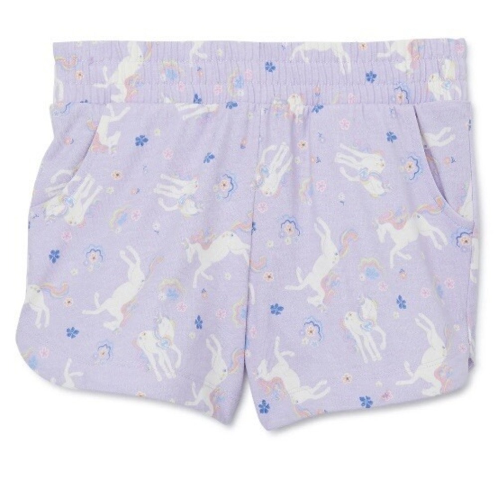 Wonder Nation Girls Jersey Dolphin Short XL 14-16 Plus New with Tags Unicorn